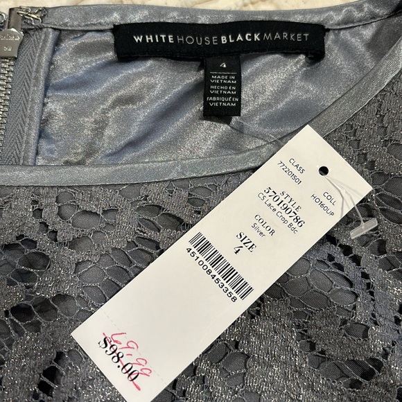 Blouse fully lined with lace overlay - Picture 3 of 6